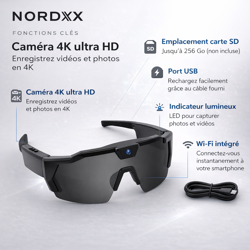 VISION™ 4K - Lunettes Caméra