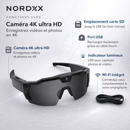 VISION™ 4K - Lunettes Caméra